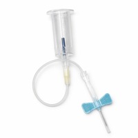 Aiguille de prélèvement sanguin médicale Sol-KL avec support intégré, aiguille papillon à triple coupe pour clinique