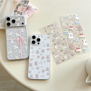 ฟิล์มกันรอยกล้องหลังลายการ์ตูนโบว์ด็อก EPU สำหรับ iPhone 17 16 Pro Max สติ๊กเกอร์น่ารักแบบเต็มแผ่น กาวเต็มเลนส์ เคสกระจกนิรภัย - Product Image 2
