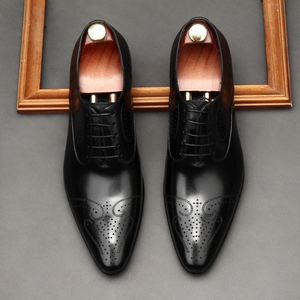 Zapatos de Vestir de Alta Gama para Hombre, Color Negro y Marrón, con Aumento de Altura de 7 cm - Product Image 4