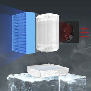 Household Plastic <b>Mini</b> <b>Desk</b> USB Air Cooler for Home Office <b>Desk</b> Air Conditioner Cooler - Product Image 2