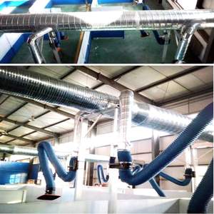 Bras d'extraction <span class=keywords><strong>de</strong></span> fumée flexible résistant aux hautes températures avec capot d'aspiration - Product Image 6