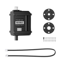 Servo Inteligente Hiwonder HX-08LC Micro Coreless con Bus Serial, 8 kg.cm de Alto Torque y Velocidad, Motor de Engranajes Metálicos de Doble Eje