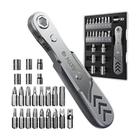 Jeu de tournevis à cliquet professionnel AXTH 23 en 1 avec embouts magnétiques, kit multi-outils pour bricolage, réparation et entretien domestique, fournisseur en gros