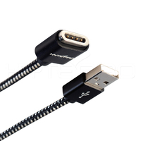 Cable de Carga Magnético HYTEPRO M519 de 4 Pines con Carcasa de Aluminio para Dispositivos Médicos Portátiles