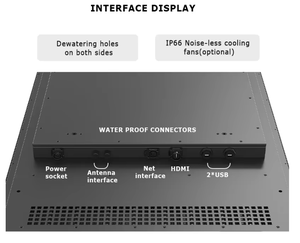 Televisor de 65 Pulgadas 4K para Exteriores, Resistente al Agua, con Función Inteligente para Publicidad, Partidos de Fútbol, Hoteles y Resorts - Product Image 4