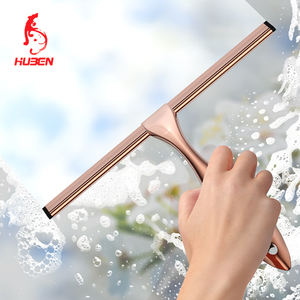 10インチ持続可能なステンレスシャワー窓スキージ家庭用シリコーンワイパークリーナー - Product Image 4