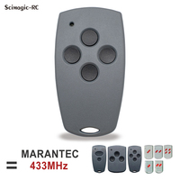 Télécommande universelle clonable 433 MHz 4 canaux pour ouvre-porte de garage numérique Marantec, prix usine