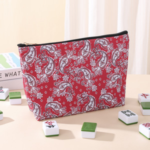 Borsa per Mahjong con Logo Personalizzato e Stampa Paisley, Pochette da Viaggio per Cosmetici, Borsa da Toilette all'Ingrosso - Product Image 5