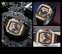 Jam tangan olahraga bisnis mewah, jam tangan kronograf Quartz tahan air 2024 merek Top, jam tangan bisnis mewah untuk pria Montre Homme 0015