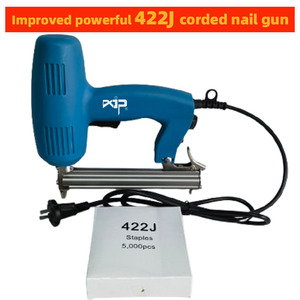 422J Pistolet à clous et <span class=keywords><strong>agrafeuse</strong></span> électrique portable 2-en-1 pour meubles en bois et projets de bricolage pour le travail du bois - Product Image 4