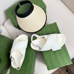 Sandales plates décontractées pour femmes en cuir véritable de style coréen de haute qualité, antidérapantes, respirantes, tendance, à lacets - Product Image 1