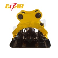 Compacteur vibrant hydraulique CTHB pour mini-excavatrice avec moteur et engrenage, matériau Q345B, pour compactage de sols et de terres et battage de pieux