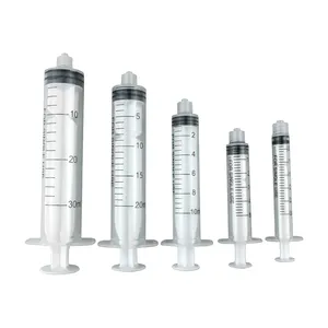 Venda quente Screw Mount Seringa 1ML-200ML PP Material Dispenser Cola Seringas Mão Push Dispensing Barrel Cilindro