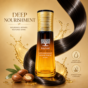Suero Capilar de Aceite de Argán de Marca Privada OEM, 60 ml, Hidratante, Reparador, Control del Frizz, Empaque con Logotipo Personalizado, Fabricante Mayorista - Product Image 1