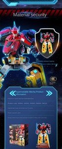 Robot transformable en plastique pour enfants, garde du dinosaure Quantum Squad, Dieu de la guerre super sonore, <span class=keywords><strong>jouet</strong></span> pour garçons de 14 ans, authentique, directement de l'usine - Product Image 6