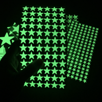 Autocollants amovibles qui brillent dans le noir, étoiles, autocollants lumineux, autocollants décoratifs créatifs personnalisés pour la chambre des enfants