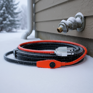 Heat Tape For Pipe Heating 24FT With Built In Thermostat <b>Cable</b> Product - Product Image 2