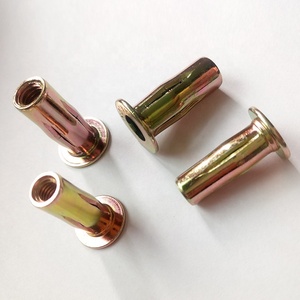M6 M8 M10 Mạ Kẽm Nutsert Rivnut Mặt Bích Lớn Rãnh Cơ Thể Chữ Thập Bóng Đèn Tách Đinh Tán Nut - Product Image 2