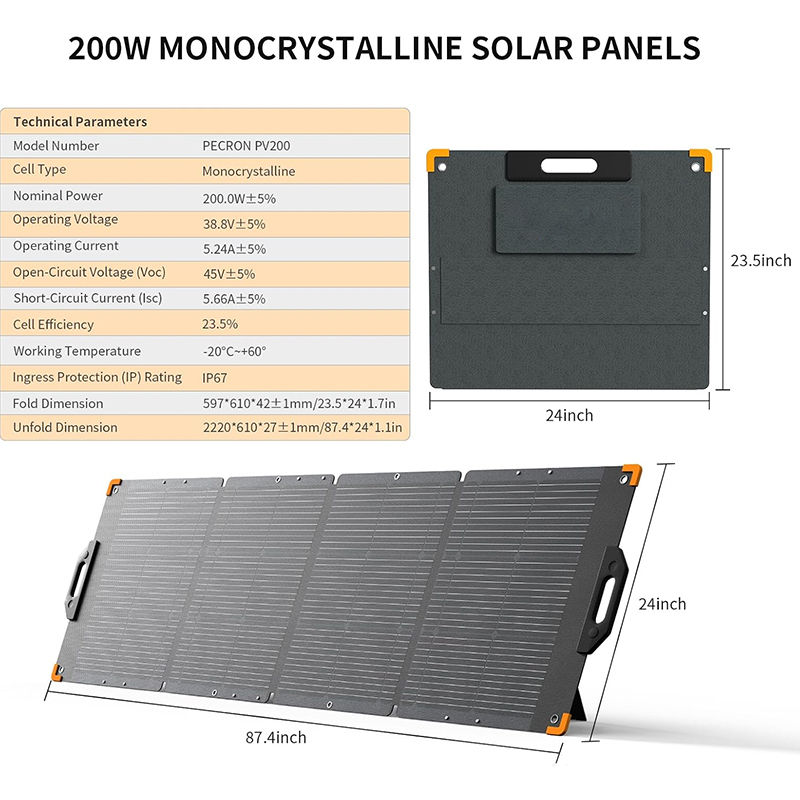 Panneau solaire 200W