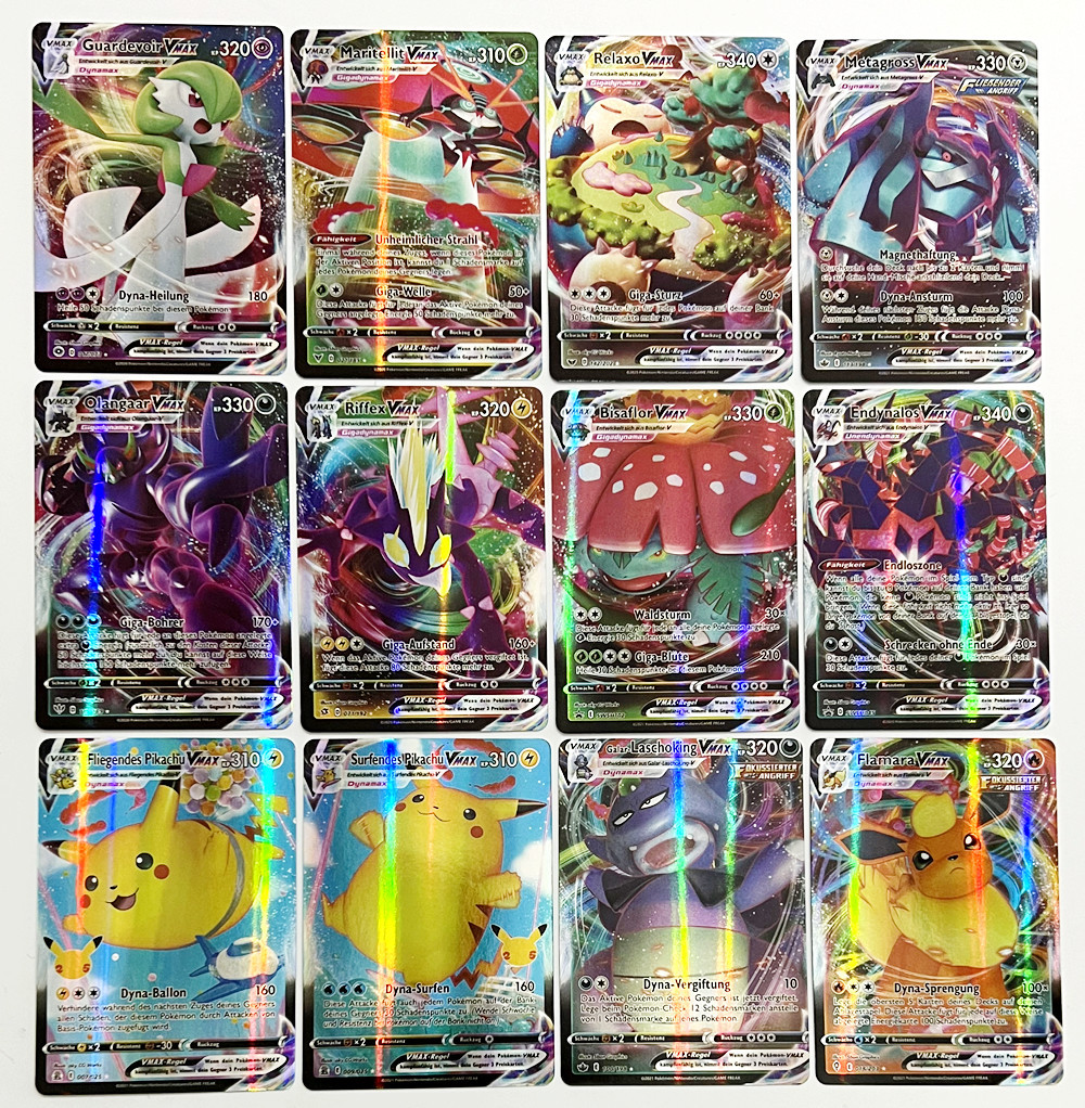 Lot 100 Cartes Pokémon Originales Allemand - Holos & Cadeau VIPPKM - Boîte Incluse - Collection Sans Doubles