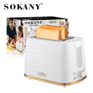 Sokany -034 2 rebanadas Manual pantalla táctil <span class=keywords><strong>pan</strong></span> tostadora eléctrica hogar cocina <span class=keywords><strong>juguete</strong></span> para Hotel desayuno diseño elegante - Product Image 2