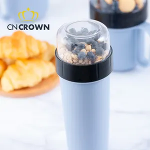 customized color Food grade OEM&ODM PP thermos food container fridge and microwaved soup bottle multi-function plastic water cup