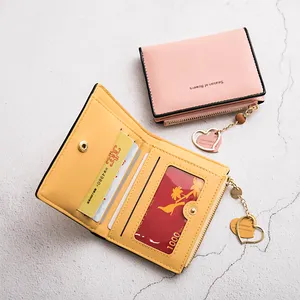 MIYIN new Korean version short small wallet ladies purse card holder coin purse simple Ultra thin wallet women girl wallet