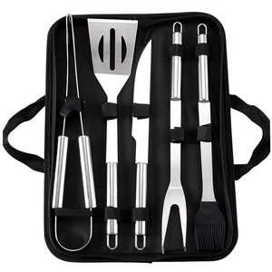Accessori completi per Barbecue <span class=keywords><strong>Set</strong></span> di strumenti per Barbecue 5 pezzi <span class=keywords><strong>Set</strong></span> di strumenti per griglia per Barbecue per Barbecue all'aperto utensili per Barbecue da campeggio - Product Image 1