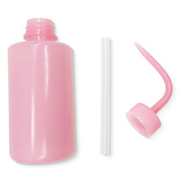 250ml diffuseur de lavage des cils conteneur pot savon approvisionnement lavage presser bouteille laboratoire Non pulvérisation accessoires plastique bec incurvé Pot