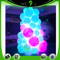 Ballon publicitaire gonflable personnalisé en forme de raisin, ballon gonflable coloré en forme de raisin avec lumière LED pour exposition et décoration