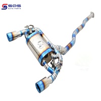 Sistema de Escape con Silenciador de Alto Rendimiento SQS, Piezas de Auto Personalizadas de Alta Calidad, Ajuste Directo para Mitsubishi Lancer EVO X10 2010, Silenciador de Acero Inoxidable