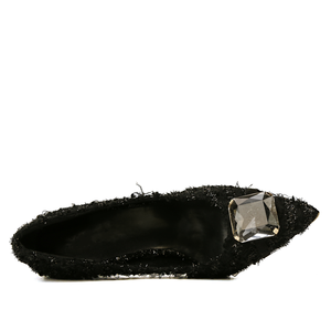 Euro Americano alla moda e sexy del locale notturno con <span class=keywords><strong>tacchi</strong></span> sottili sharp dita dei piedi e lucido di cristallo <span class=keywords><strong>tacchi</strong></span> buckleshigh - Product Image 6