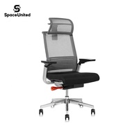 Chaise de visiteur en maille de bureau moderne SpaceUnited, chaise de direction de salle de conférence, chaise de bureau de direction, design ergonomique