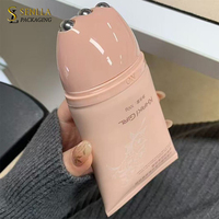 Tube de crème de massage corporel souple en LDPE, design de luxe 2026, vide, 100 ml, 120 ml, avec logo personnalisé et billes métalliques