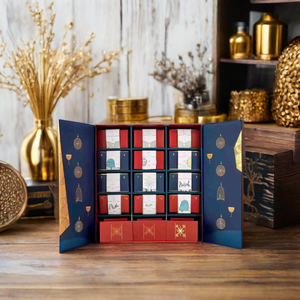 Nuova scatola di visualizzazione cosmetica personalizzata stile calendario dell'avvento lamina d'oro che timbra goffratura opaco laminazione profumo di sparitura - Product Image 3