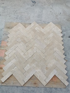 Panneau <span class=keywords><strong>de</strong></span> mosaïque en <span class=keywords><strong>travertin</strong></span> beige Kit Kat, décoration <span class=keywords><strong>de</strong></span> sol, mosaïque en marbre en chevrons, carreaux <span class=keywords><strong>de</strong></span> mosaïque pour <span class=keywords><strong>salle</strong></span> <span class=keywords><strong>de</strong></span> <span class=keywords><strong>bain</strong></span> - Product Image 3