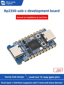 Scheda di Sviluppo USB Type-<span class=keywords><strong>C</strong></span> Waveshare Raspberry Pi RP2350A Compatibile con Pico 2, Microcontrollore SBC a Basso Consumo con Doppio Core RISC-V Cortex-M33 - Product Image 5