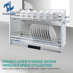 Zuo Gang Modern Eco-Friendly Tall Spice Racks Kitchen Storage System with Multifunction Soft Close Cabinet <strong>Pull</strong> Storage <strong>Baskets</strong> - Product Image 3