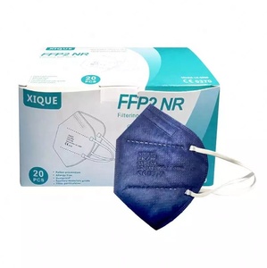 قناع وجه FFP2 قابل للطي وللاستخدام مرة واحدة للبالغين، قناع تنفس بخمس طبقات من القماش غير المنسوج للحماية والسلامة - Product Image 4