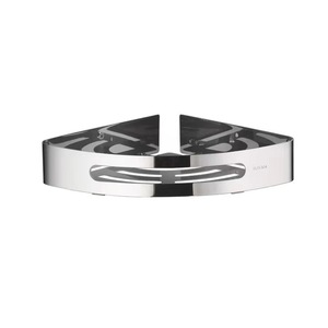 होटल इंजीनियरिंग दीवार-घुड़सवार स्टेनलेस स्टील 304 कॉर्नर रैक त्रिकोणीय एकल परत भंडारण बाथरूम शेल्फ एकीकृत - Product Image 1