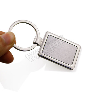 مفتاح سلسلة معدنية فارغة التسامي مخصصة سلسلة مفاتيح فارغة مستطيل شكل دائري سلسلة المفاتيح - Product Image 5