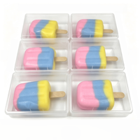 Ensemble de jouets sensoriels anti-stress à presser, en forme de pain vapeur, dumpling et crème glacée, simulés, croustillants, tactiles, portables et de poche