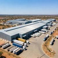 Entrepôt en structure acier standard européenne et atelier industriel préfabriqué pour la logistique, la fabrication et le stockage intelligent