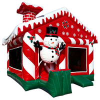 Château gonflable unisexe pour enfants et adultes, aire de jeux de Noël
