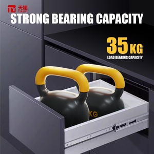 สไลด์ลิ้นชักปิดเองแบบเต็มตัว3พับป้องกันการกัดกร่อน - Product Image 4