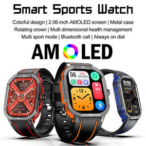 <span class=keywords><strong>Smartwatch</strong></span> a banda colorata AMOLED Full Touch HK56 <span class=keywords><strong>con</strong></span> sensore NFC navigazione bussola navigazione GPS Tracker attività direzione Qibla - Product Image 2