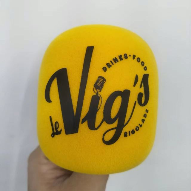 Dynamic Microphone XLR Noise Cancelling ABS Material Sponge Logo Print Cover Customized Mark Mic Windscreen Foam Windshield