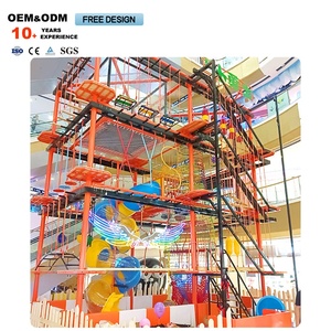 Parque de Escalada de Cuerdas para Niños Personalizado, con Forma de Sol, de Acero, para Interiores de Centros Comerciales, de 100 Metros Cuadrados - Product Image 3