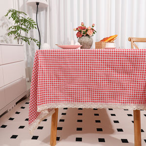 Tovaglia arricciato rettangolo di lino personalizzato con Logo in lino spesso tovaglia <span class=keywords><strong>a</strong></span> scacchi per sala <span class=keywords><strong>da</strong></span> pranzo - Product Image 3