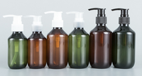 Bouteille en plastique de shampooing de revitalisant pour cheveux vide de haute qualité 400ml bouteilles en plastique PET cosmétiques rondes avec logo personnalisé